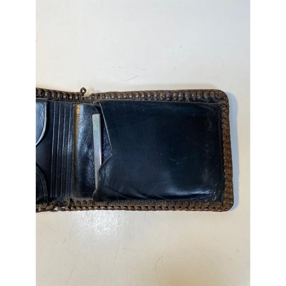 Hand Tooled Genuine Leather Bifold Wallet Leather Men Wallet